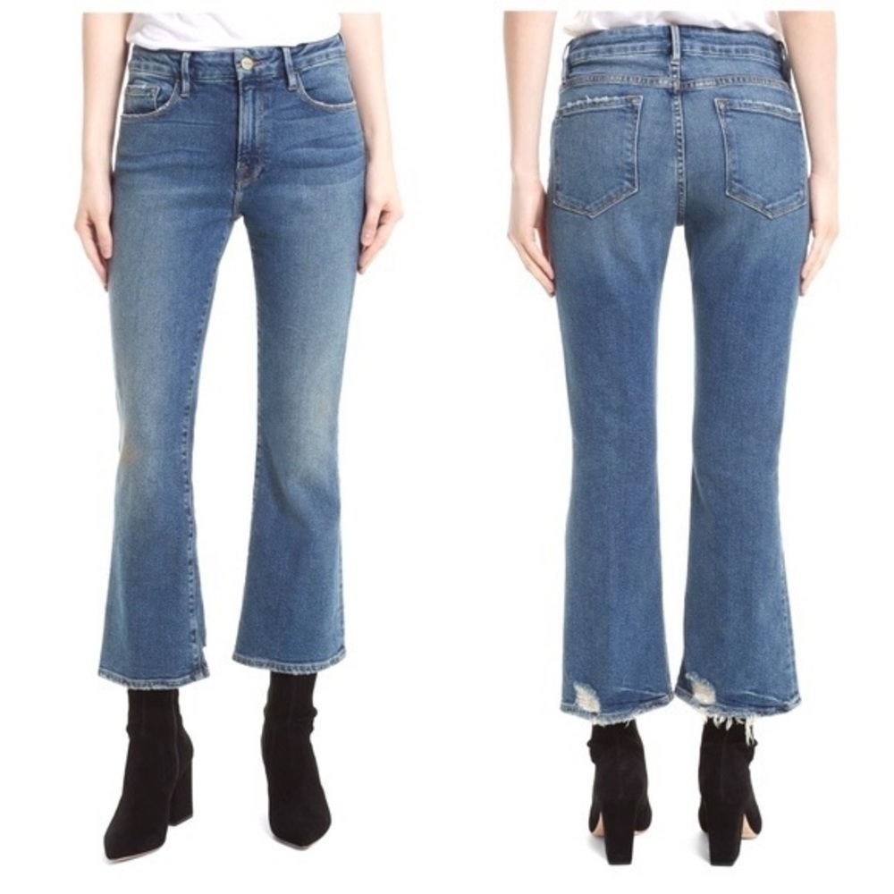 Frame Le Crop Mini Boot High Waist Jeans